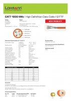 100 m CAT.7 Verlegekabel 1000Mhz LAN Netzwerkkabel 4x2x 0,56 mm  AWG 23 Kupfer