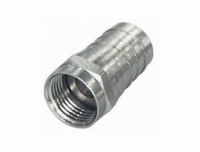 F-Crimp-Stecker | F-Crimpstecker 5,0mm, vernickelt